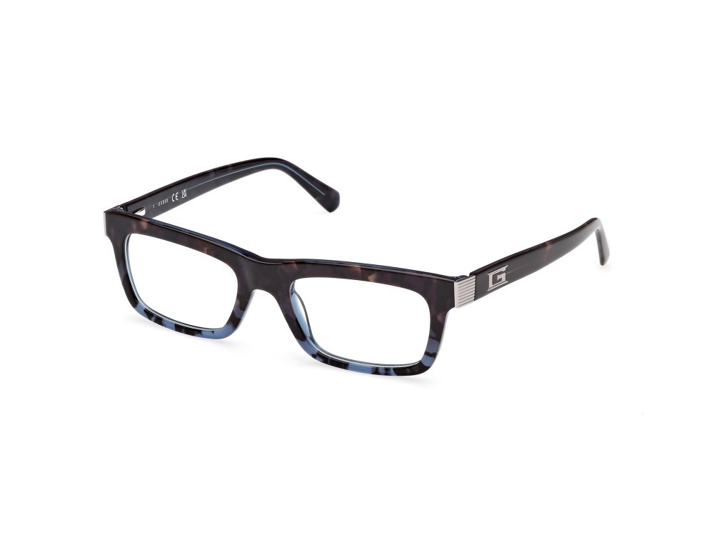 Occhiali da vista Guess GU50242 (092) colore blu - avana forma rettangolare 