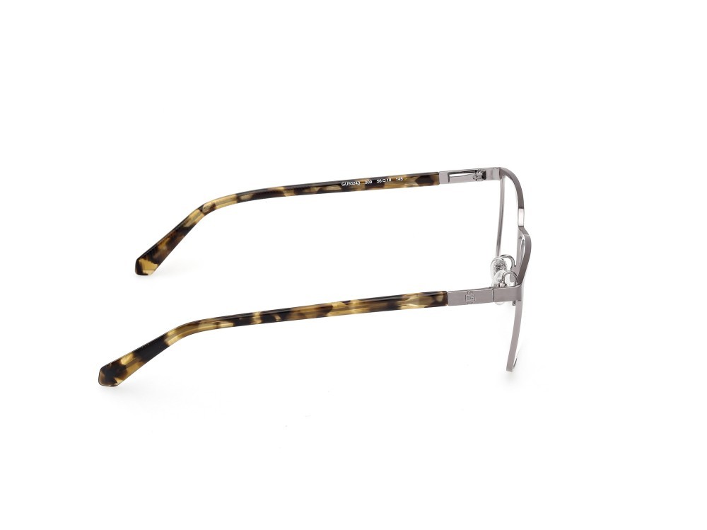 Eyeglasses Guess GU50243 (009) color  antracite satinato - antracite lucido shape square 