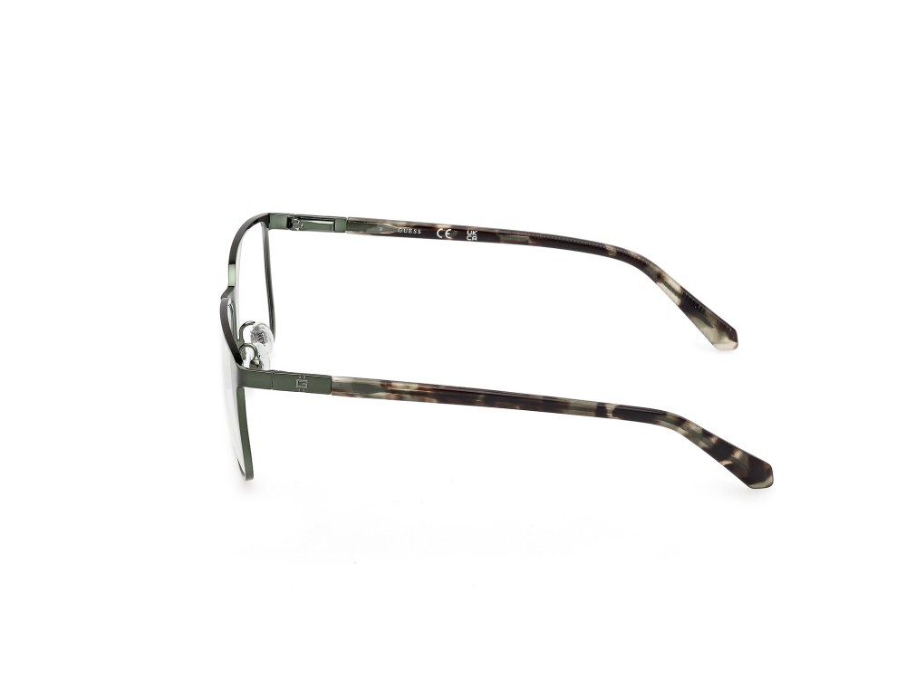 Eyeglasses Guess GU50243 (097) color verde scuro opaco  shape square 
