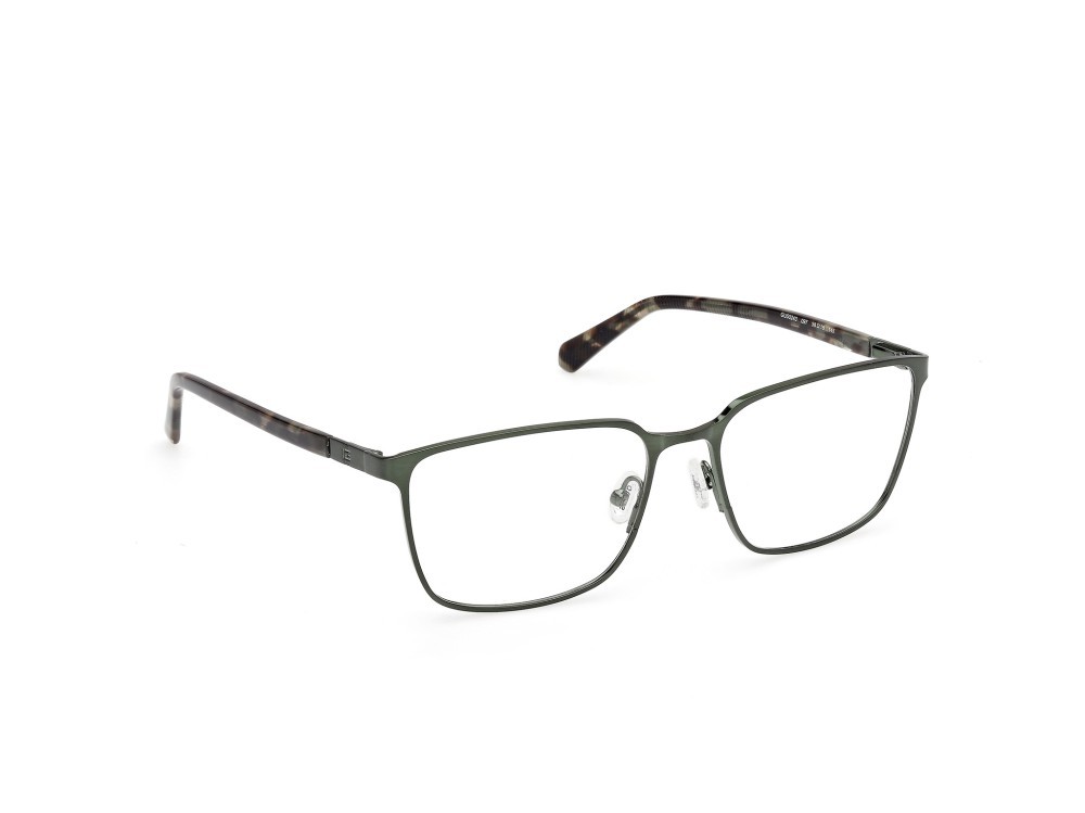 Eyeglasses Guess GU50243 (097) color verde scuro opaco  shape square 
