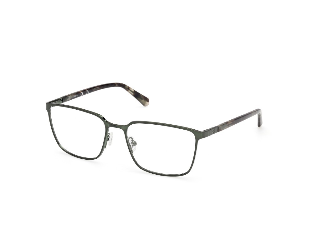 Eyeglasses Guess GU50243 (097) color verde scuro opaco  shape square 