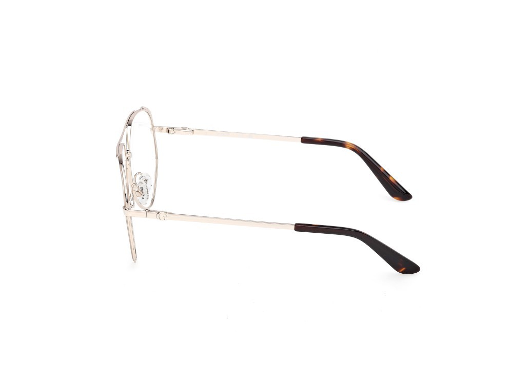 Eyeglasses Guess GU50247 (033) color oro pallido opaco - oro pallido lucido shape aviator 
