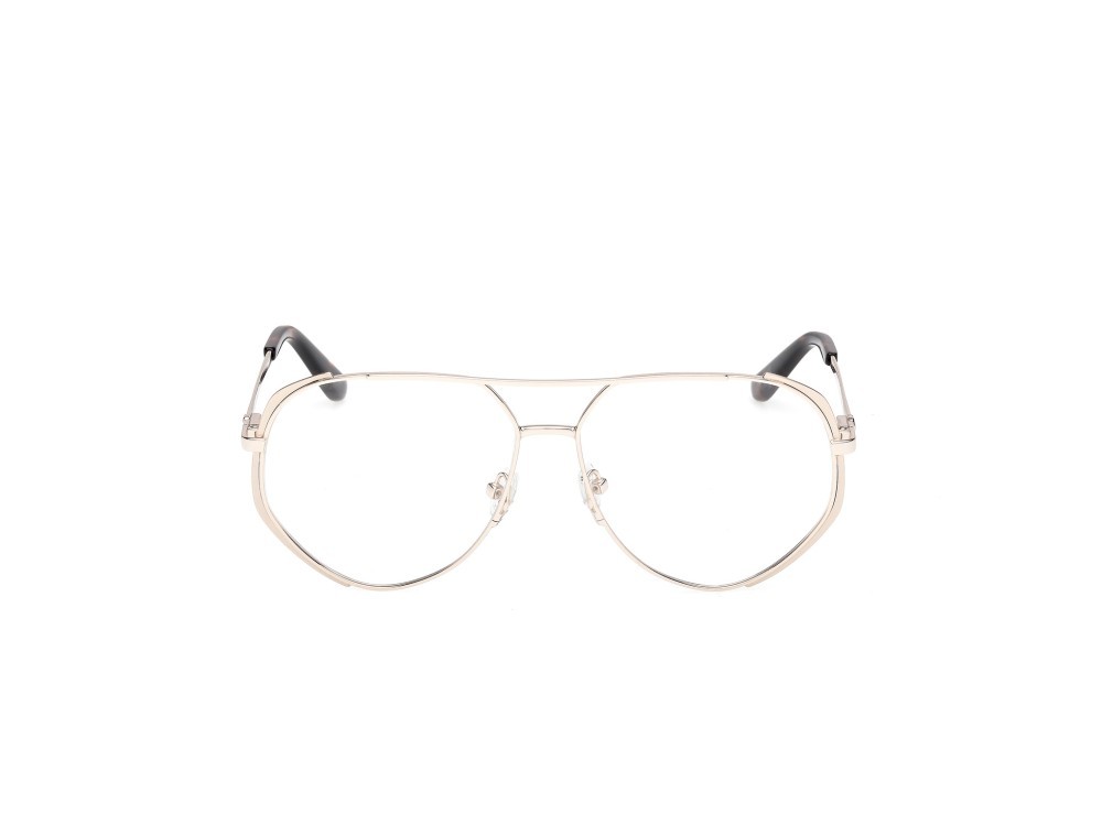 Eyeglasses Guess GU50247 (033) color oro pallido opaco - oro pallido lucido shape aviator 