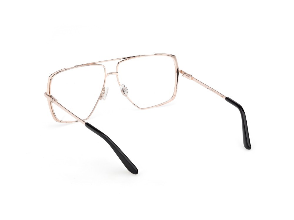 Occhiali da vista Guess GU50248 (002) colore nero opaco - oro pallido lucido forma navigator 