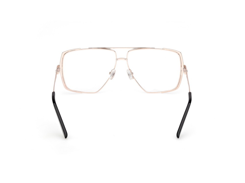 Occhiali da vista Guess GU50248 (002) colore nero opaco - oro pallido lucido forma navigator 