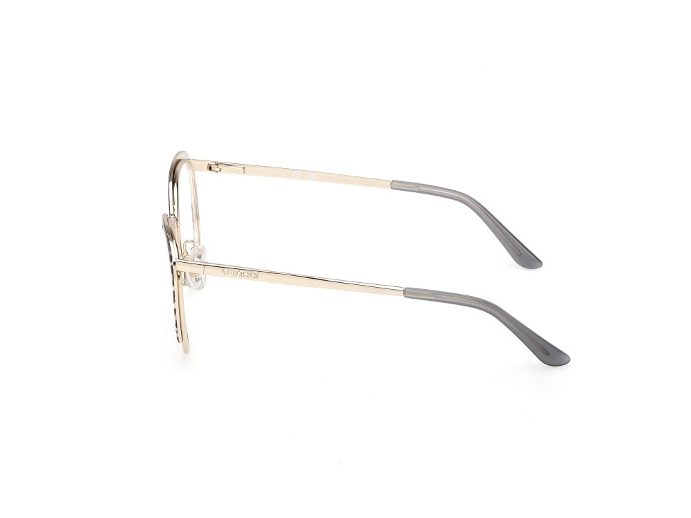 Occhiali da vista Guess GU50250 (033) colore oro pallido lucido forma rotondo 