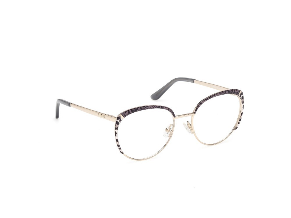 Occhiali da vista Guess GU50250 (033) colore oro pallido lucido forma rotondo 