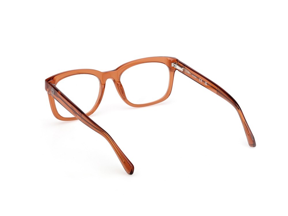 Eyeglasses Guess GU50251 (042) color arancio scuro lucido shape square 