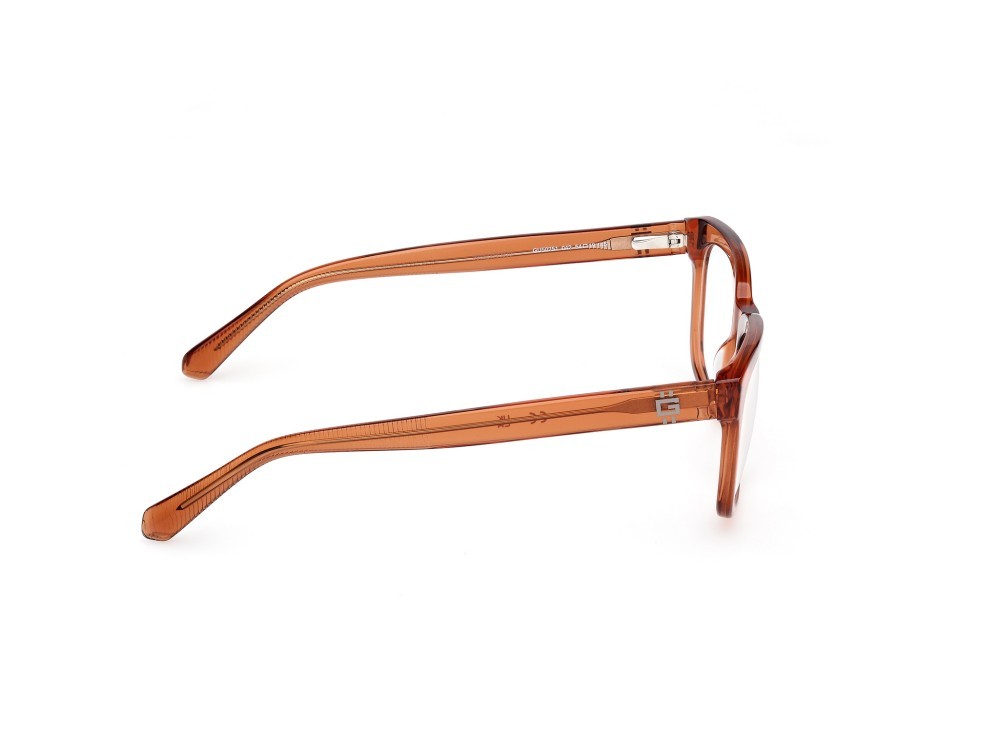 Eyeglasses Guess GU50251 (042) color arancio scuro lucido shape square 