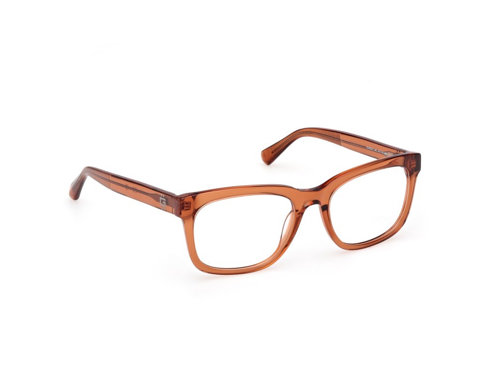Eyeglasses Guess GU50251 (042) color arancio scuro lucido shape square 