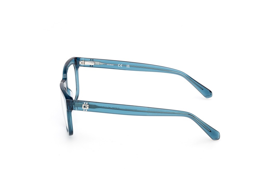 Occhiali da vista Guess GU50251 (087) colore turchese lucido forma quadrato 