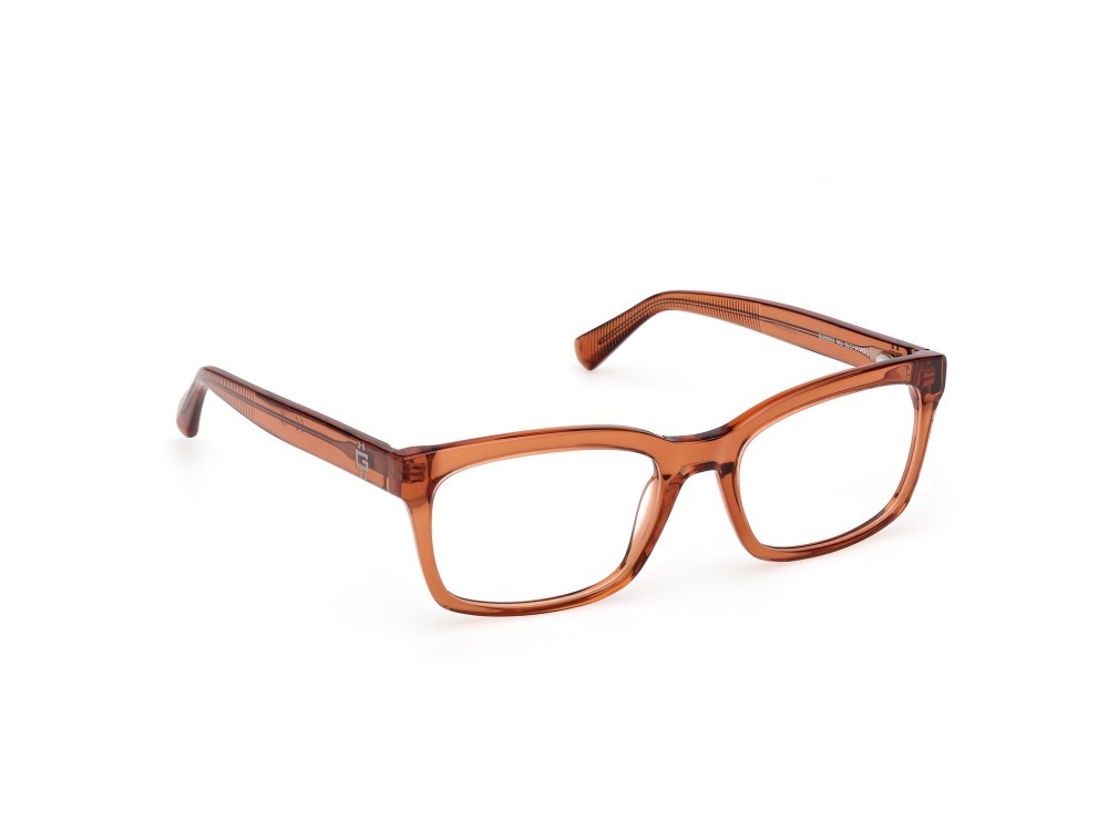 Occhiali da vista Guess GU50252 (042) colore arancio scuro lucido forma rettangolare 