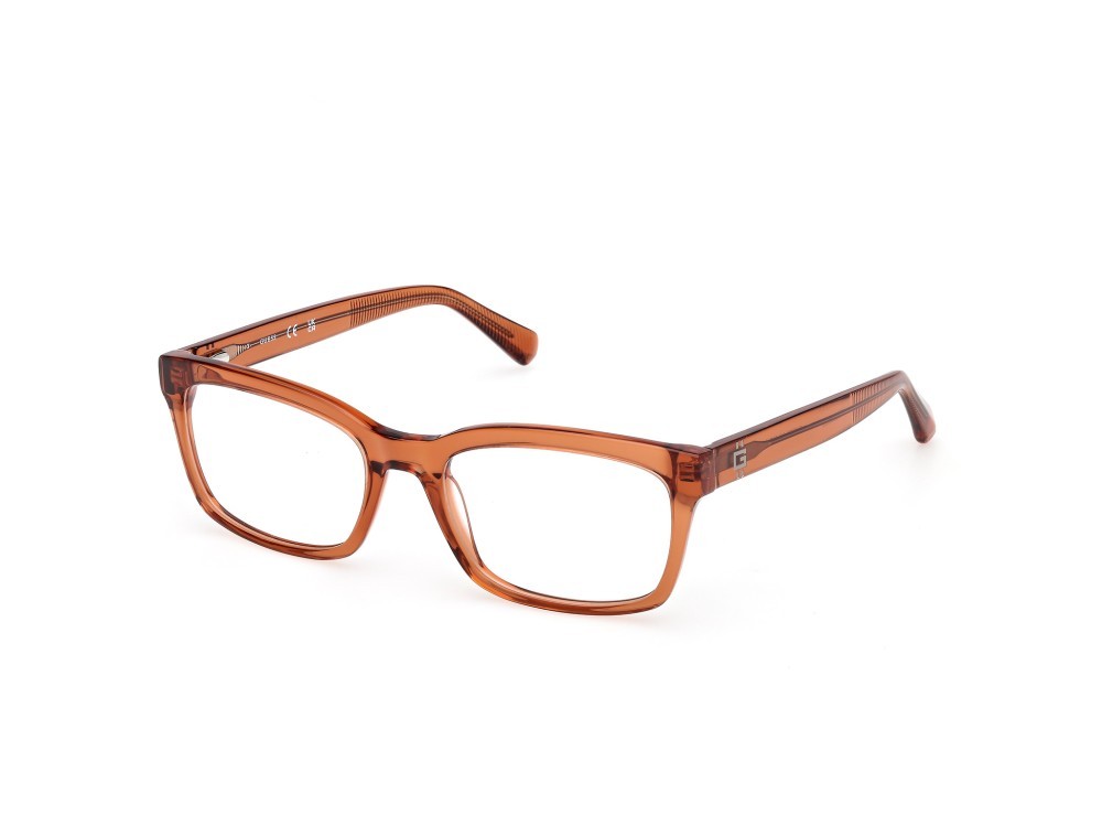 Occhiali da vista Guess GU50252 (042) colore arancio scuro lucido forma rettangolare 
