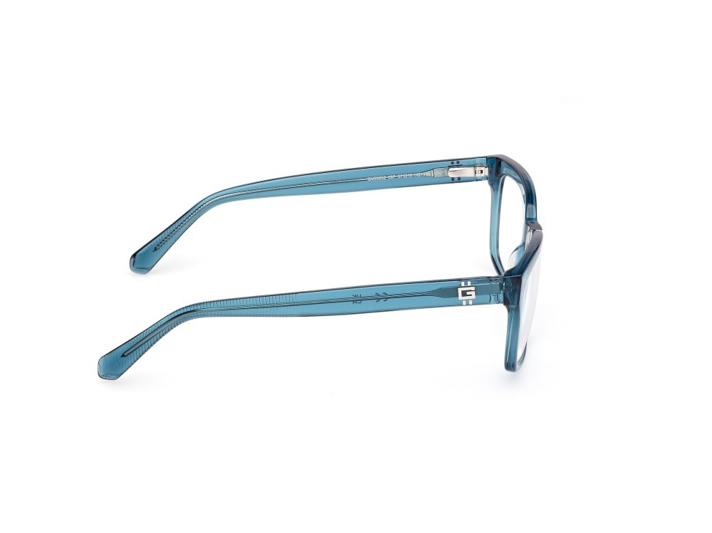 Occhiali da vista Guess GU50252 (087) colore turchese lucido forma rettangolare 