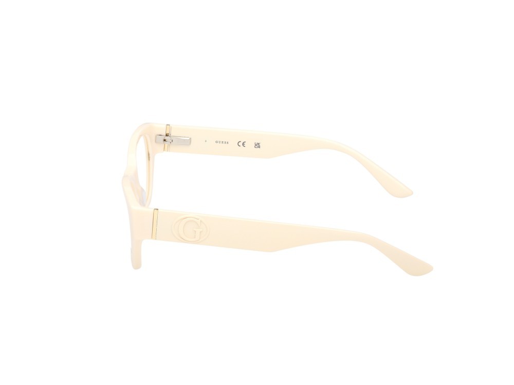 Eyeglasses Guess GU50304 (025) color avorio lucido shape rectangle 