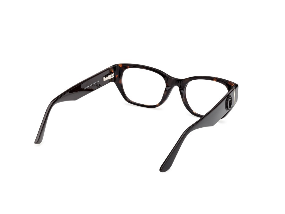 Eyeglasses Guess GU50304 (052) color avana scura / marrone scuro lucido shape rectangle 