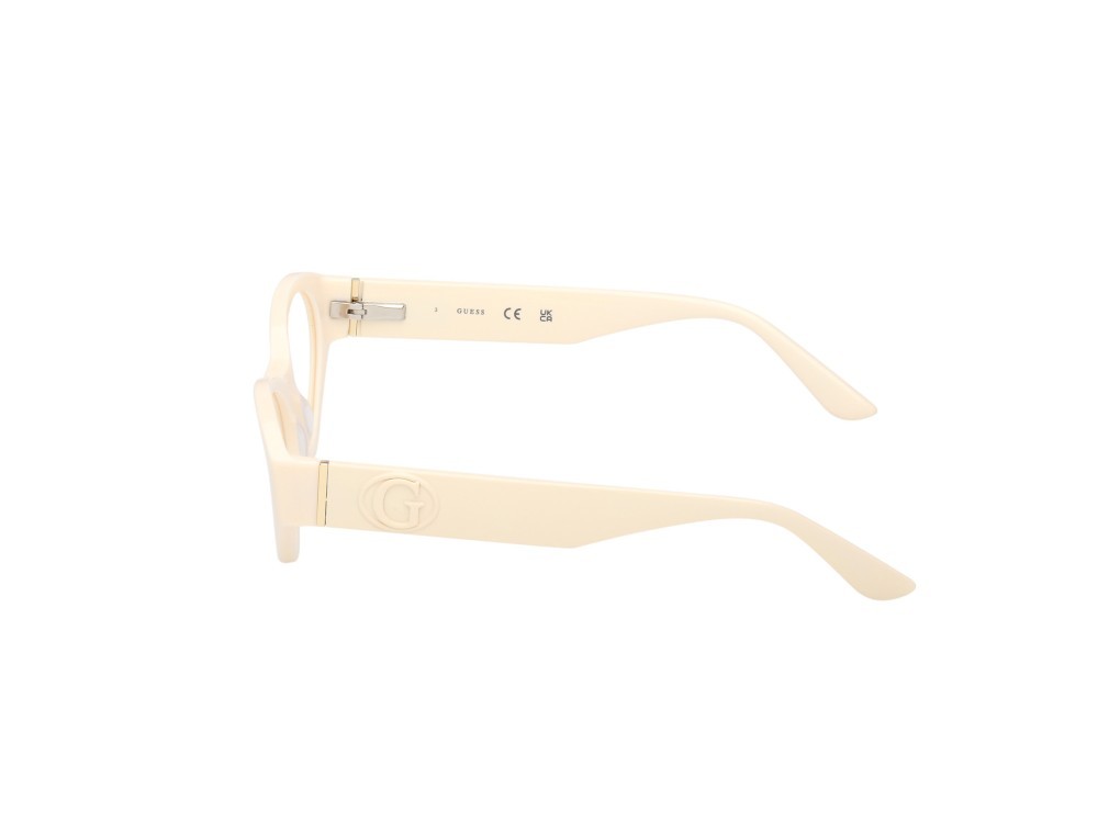 Eyeglasses Guess GU50305 (025) color avorio lucido  shape cat eye 
