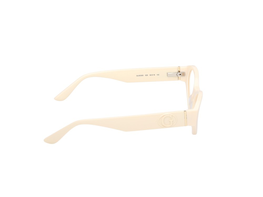 Eyeglasses Guess GU50305 (025) color avorio lucido  shape cat eye 