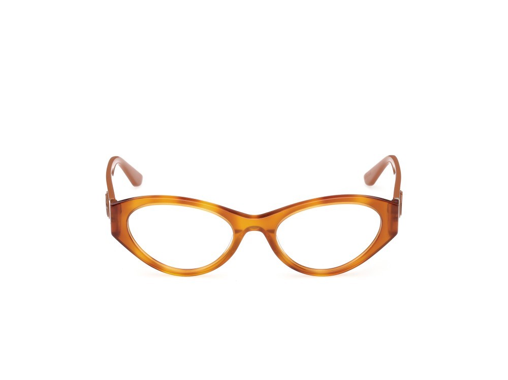 Eyeglasses Guess GU50305 (053) color avana bionda / arancio chiaro lucido shape cat eye 