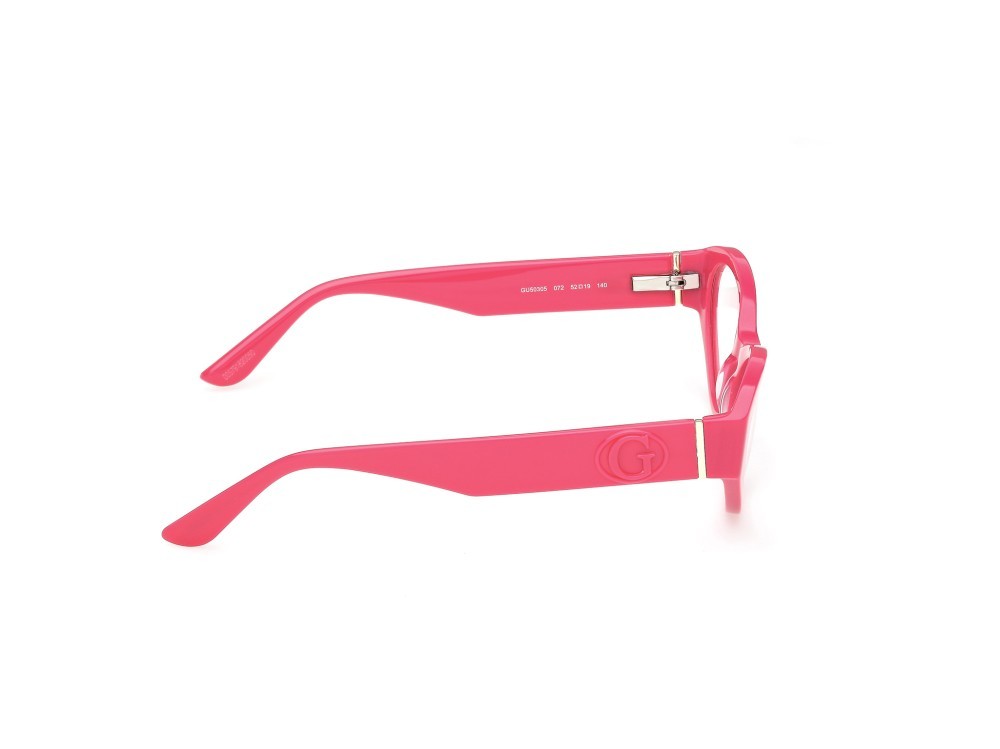Eyeglasses Guess GU50305 (072) color rosa/monocolore shape cat eye 