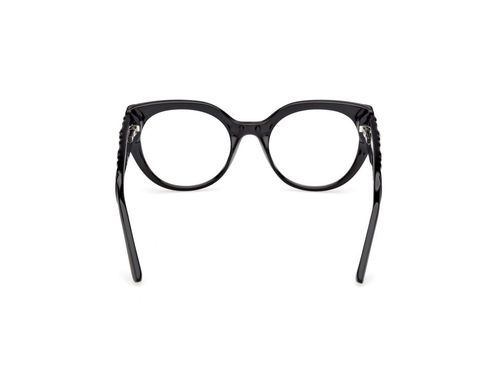 Eyeglasses Guess GU50306 (001) color nero lucido / nero opaco shape cat eye 