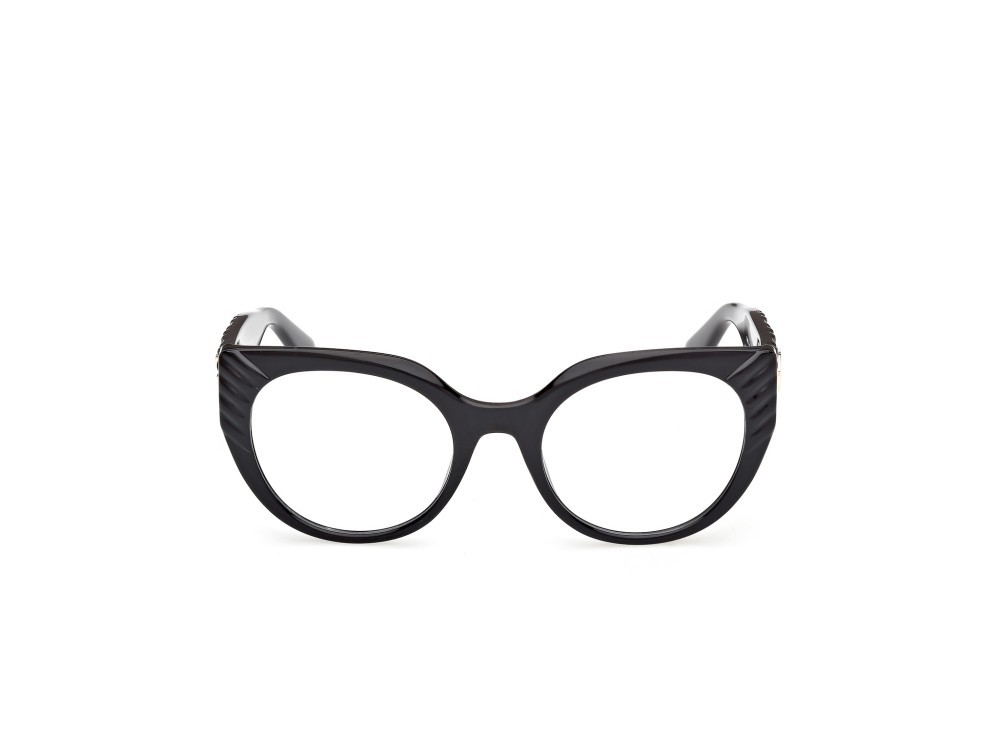 Eyeglasses Guess GU50306 (001) color nero lucido / nero opaco shape cat eye 