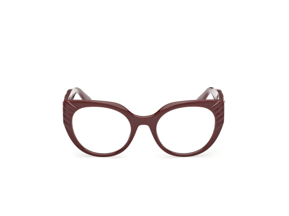 Eyeglasses Guess GU50306 (069) color bordeaux lucido / bordeaux opaco shape cat eye 