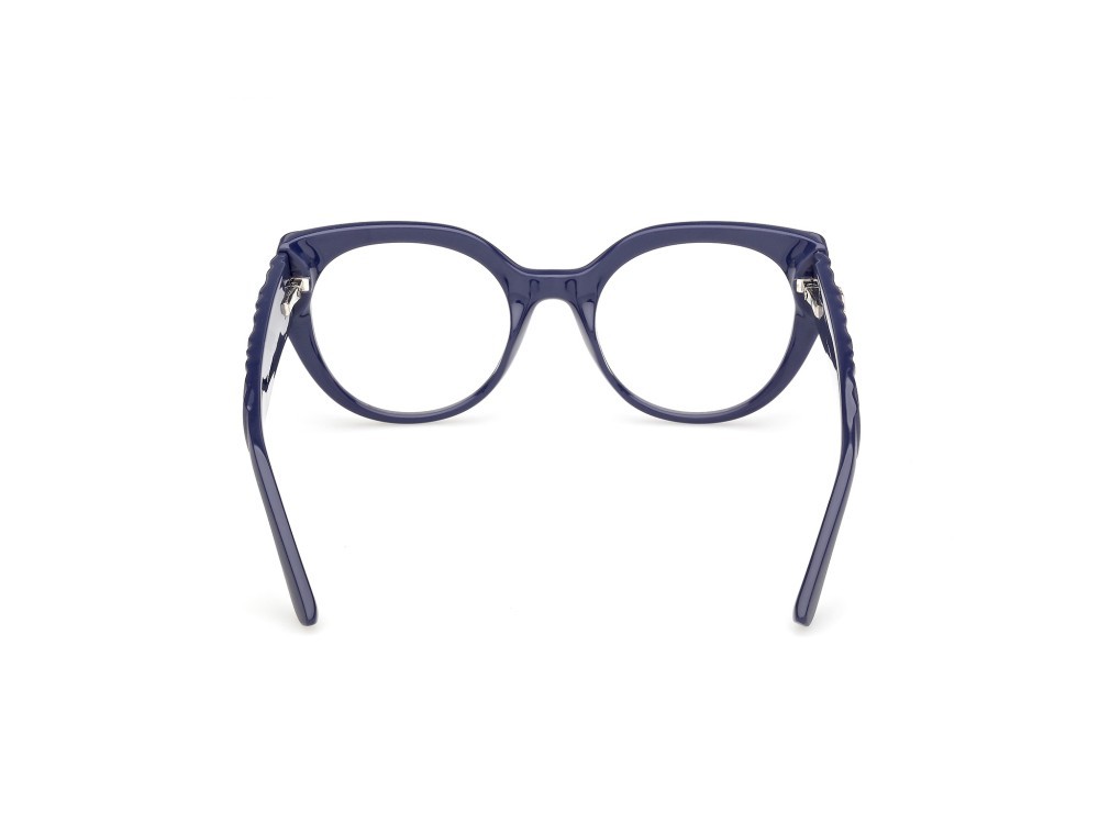 Eyeglasses Guess GU50306 (090) color blu lucido / blu opaco shape cat eye 
