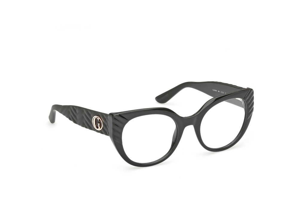 Eyeglasses Guess GU50306 (096) color verde scuro lucido / verde scuro opaco shape cat eye 
