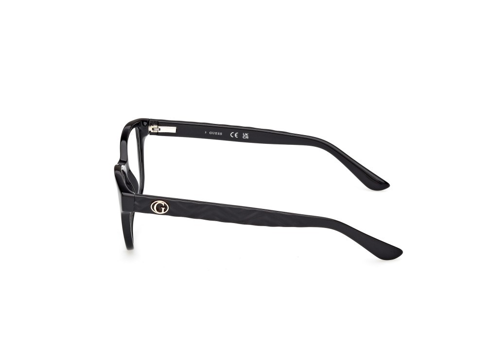 Eyeglasses Guess GU50307 (001) color nero lucido / nero opaco shape cat eye 