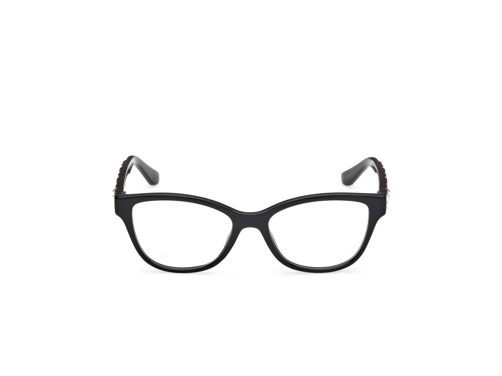 Eyeglasses Guess GU50307 (001) color nero lucido / nero opaco shape cat eye 