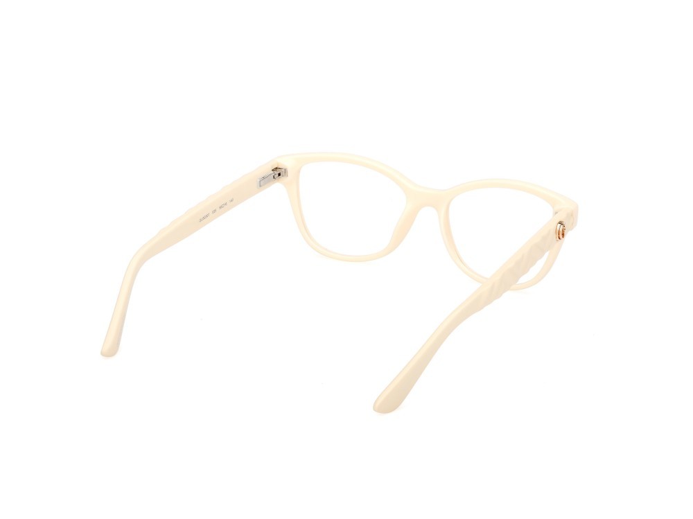 Eyeglasses Guess GU50307 (025) color avorio lucido / avorio opaco shape cat eye 