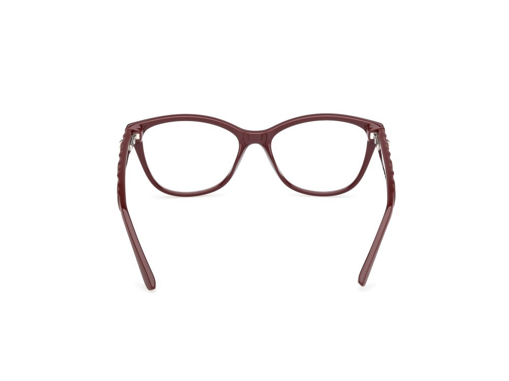 Eyeglasses Guess GU50307 (069) color bordeaux lucido / bordeaux opaco shape cat eye 