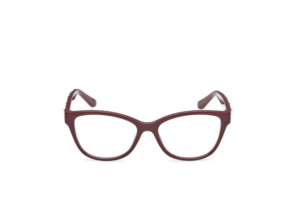 Eyeglasses Guess GU50307 (069) color bordeaux lucido / bordeaux opaco shape cat eye 