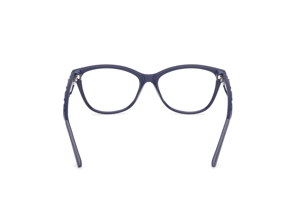 Eyeglasses Guess GU50307 (090) color blu lucido / blu opaco shape cat eye 