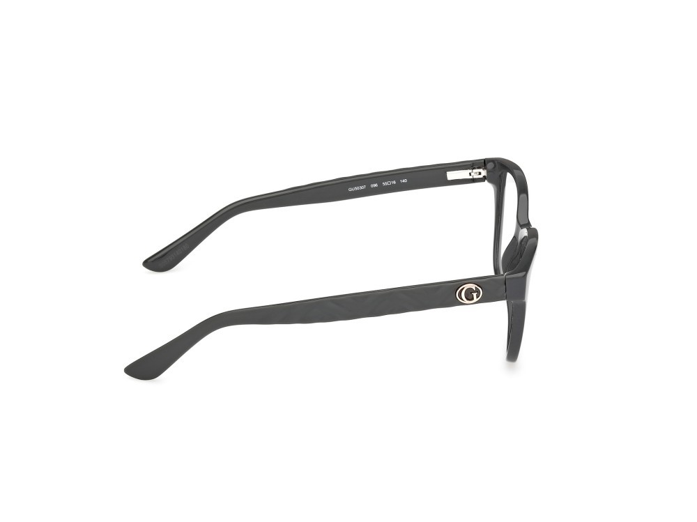 Eyeglasses Guess GU50307 (096) color verde scuro lucido / verde scuro opaco shape cat eye 