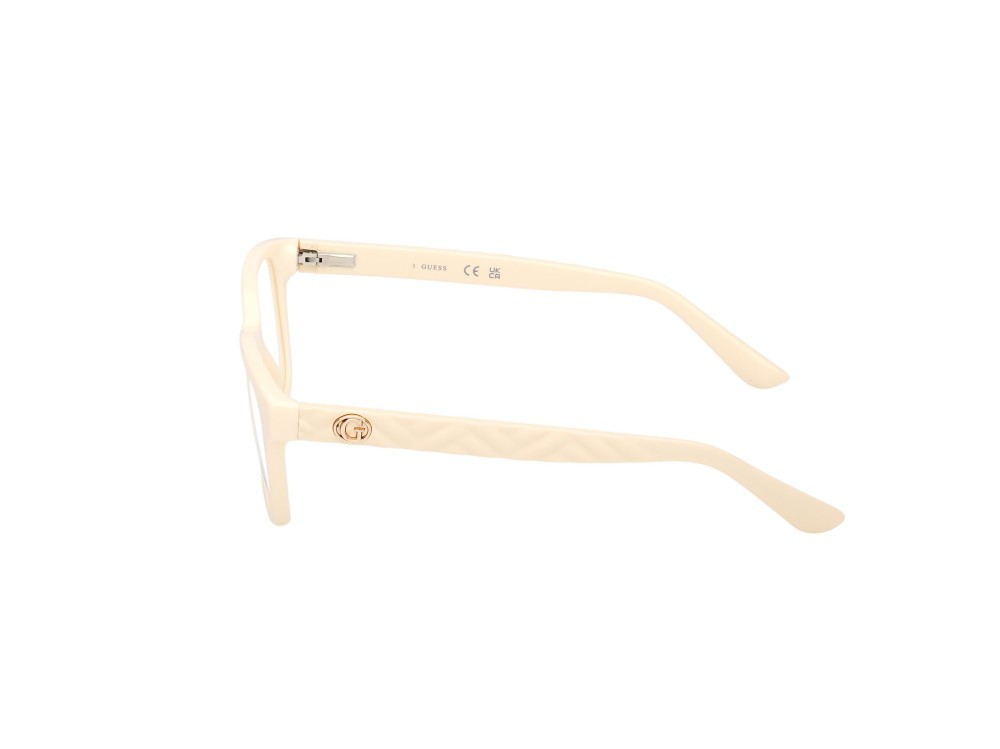Eyeglasses Guess GU50308 (025) color avorio lucido / avorio opaco shape rectangle 