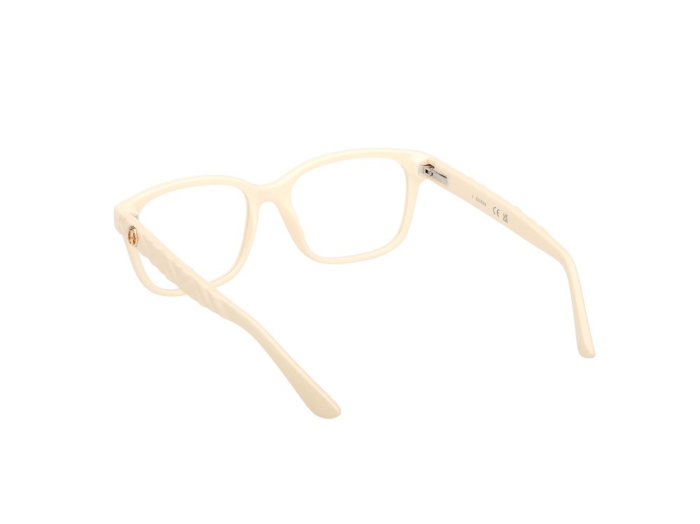 Eyeglasses Guess GU50308 (025) color avorio lucido / avorio opaco shape rectangle 