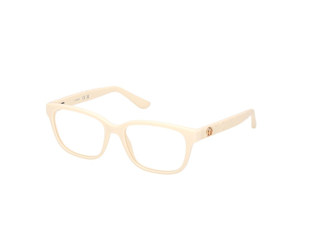 Eyeglasses Guess GU50308 (025) color avorio lucido / avorio opaco shape rectangle 