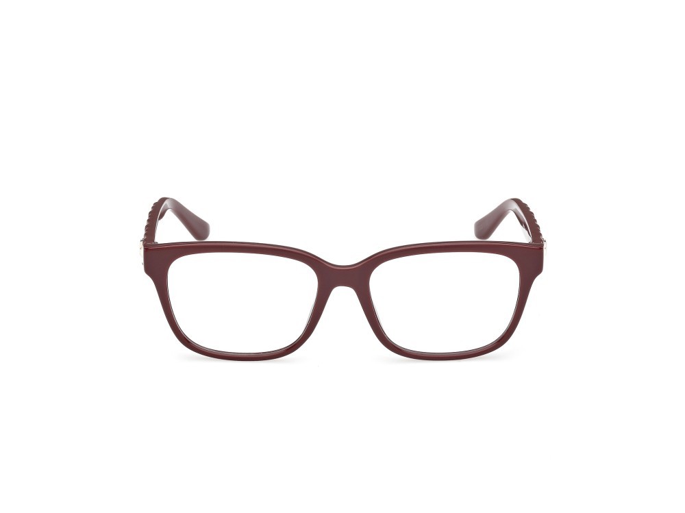 Eyeglasses Guess GU50308 (069) color bordeaux lucido / bordeaux opaco shape rectangle 