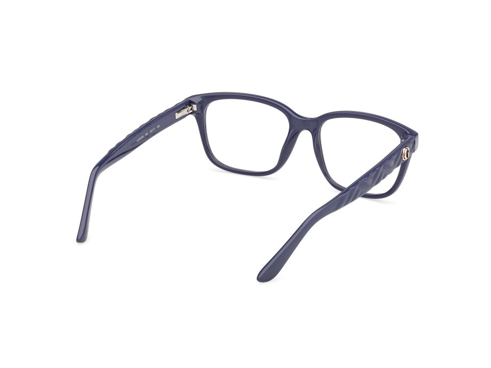 Eyeglasses Guess GU50308 (090) color blu lucido / blu opaco shape rectangle 