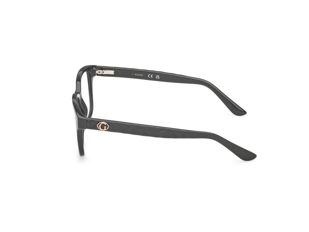 Eyeglasses Guess GU50308 (096) color verde scuro lucido / verde scuro opaco shape rectangle 
