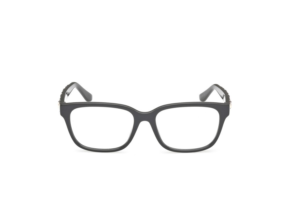 Eyeglasses Guess GU50308 (096) color verde scuro lucido / verde scuro opaco shape rectangle 