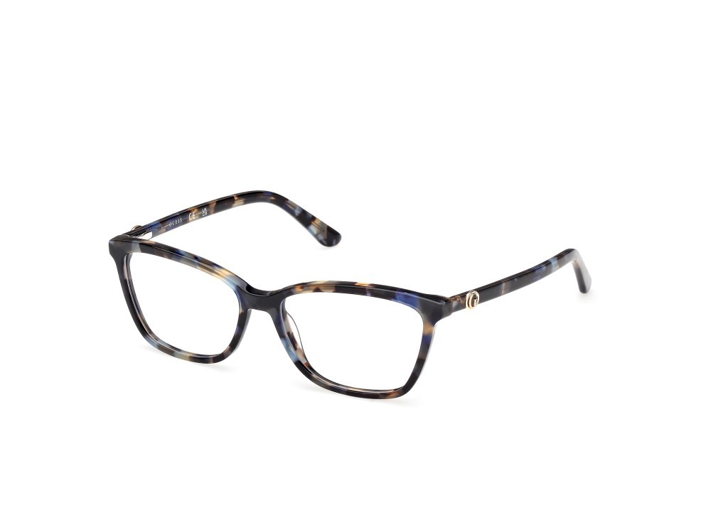 Eyeglasses Guess GU50310 (092) color blu/avana shape rectangle 