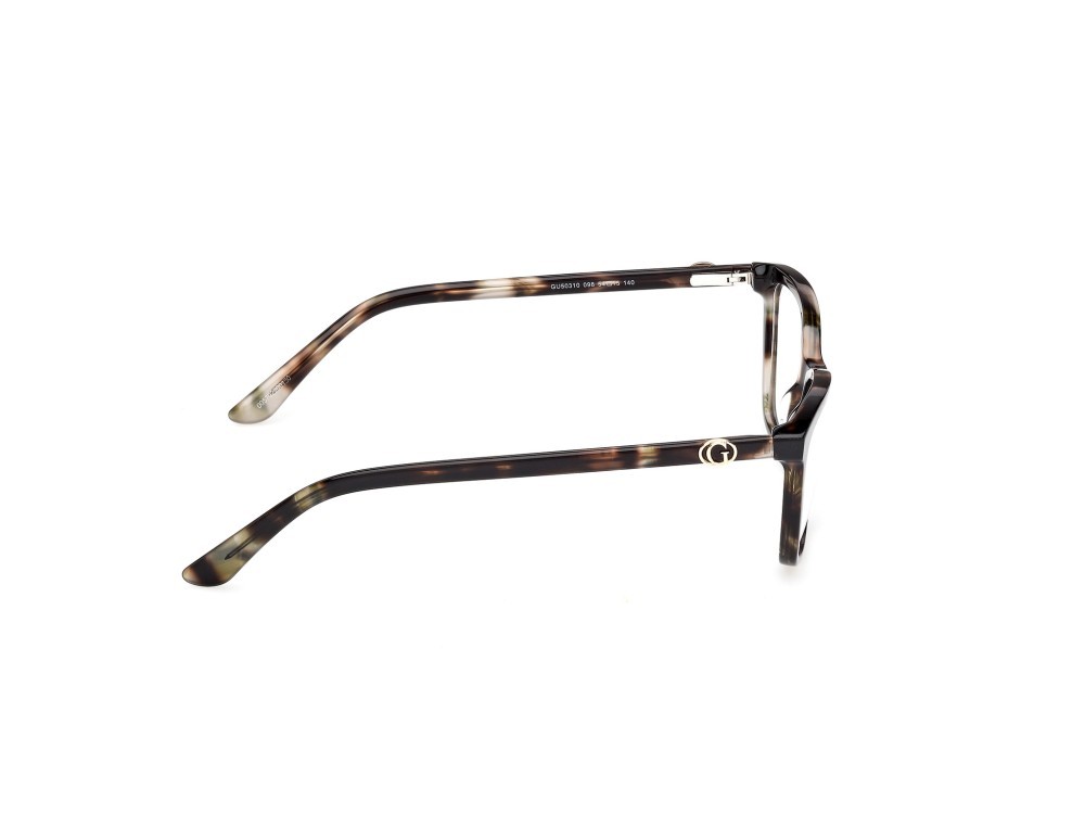 Occhiali da vista Guess GU50310 (098) colore verde scuro/avana forma rettangolare 