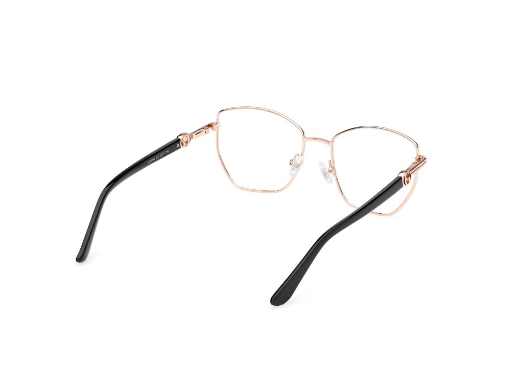 Occhiali da vista Guess GU50312 (028) colore oro rosé lucido / nero lucido forma geometrico 