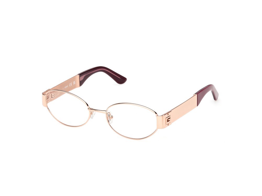 Occhiali da vista Guess GU50314 (028) colore oro rosé lucido forma ovale 