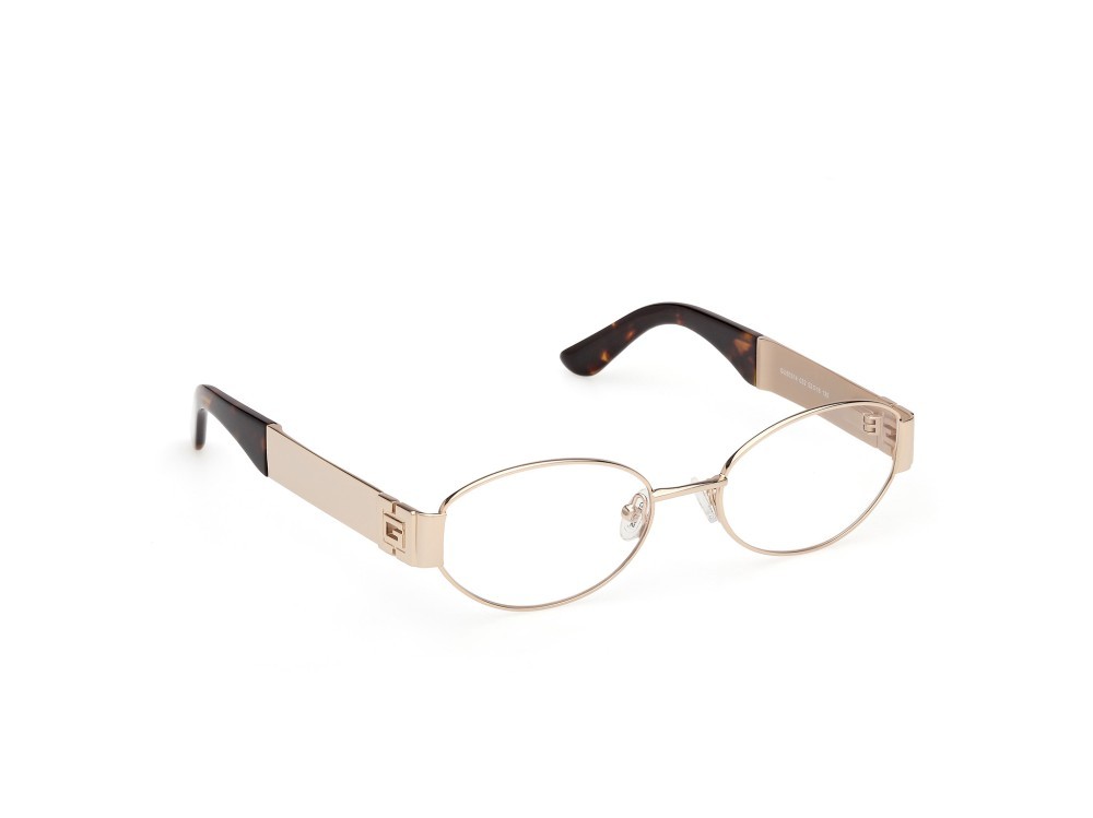 Eyeglasses Guess GU50314 (032) color oro endura lucido shape oval 