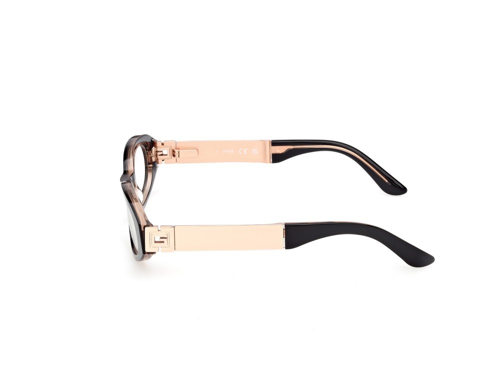 Occhiali da vista Guess GU50315 (001) colore nero lucido / oro rosé lucido forma ovale 