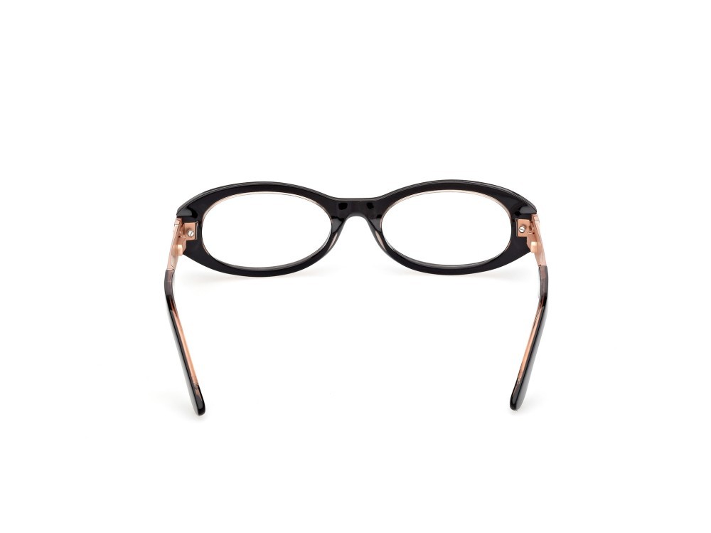 Occhiali da vista Guess GU50315 (001) colore nero lucido / oro rosé lucido forma ovale 